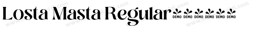 Losta Masta Regular字体转换
